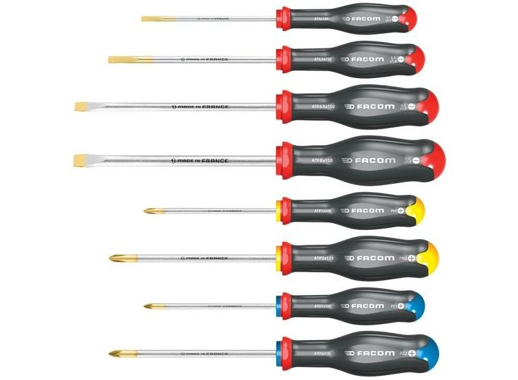 Facom Protwist® Screwdriver Set, 8 Piece
