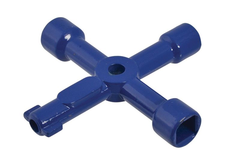 Faithfull 4-Way Services Utility Meter Key