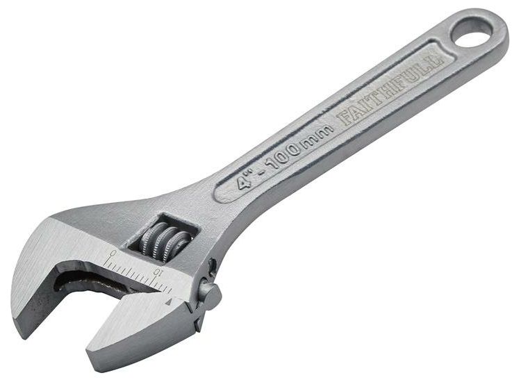 Faithfull Chrome Adjustable Spanner