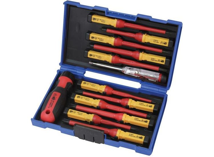 Faithfull Interchangeable VDE Screwdriver Set, 13 Piece