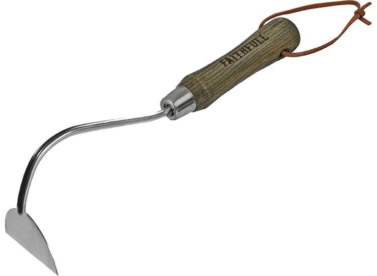 Faithfull Prestige Stainless Steel Onion Hoe ash Handle