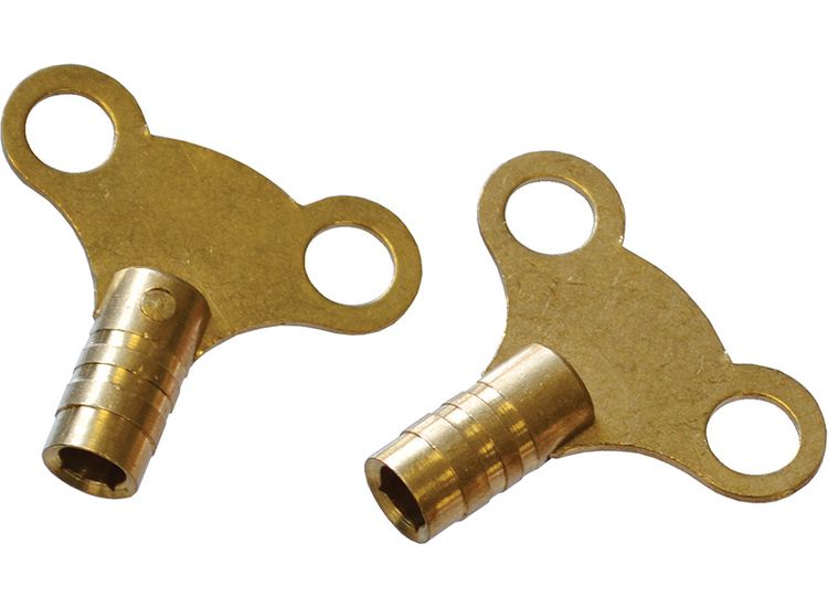 Faithfull Radiator Keys - Brass (Pack of 2)