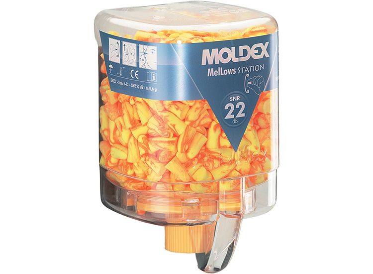 Moldex Disposable Foam Earplugs MelLows® Station SNR 22 dB (250 Pairs)