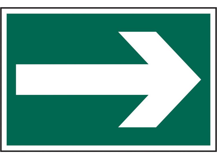 Scan Arrow Symbol - PVC Sign 300 x 200mm