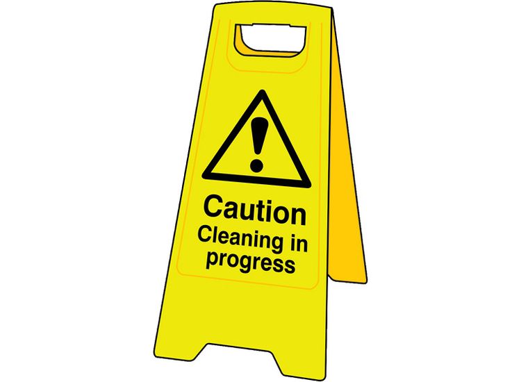 Scan Caution Cleaning In Progress - Heavy Duty 'A' Board
