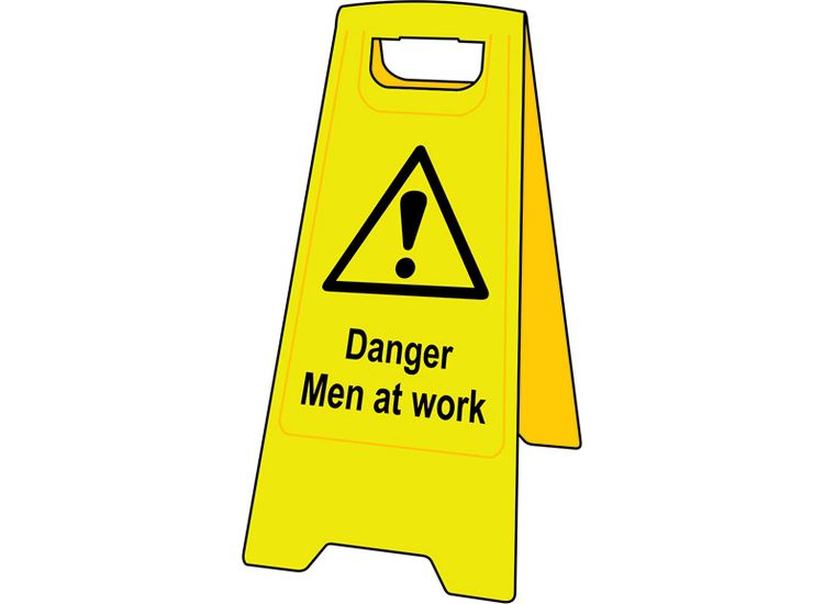 Scan Danger Men At Work - Heavy Duty 'A' Board
