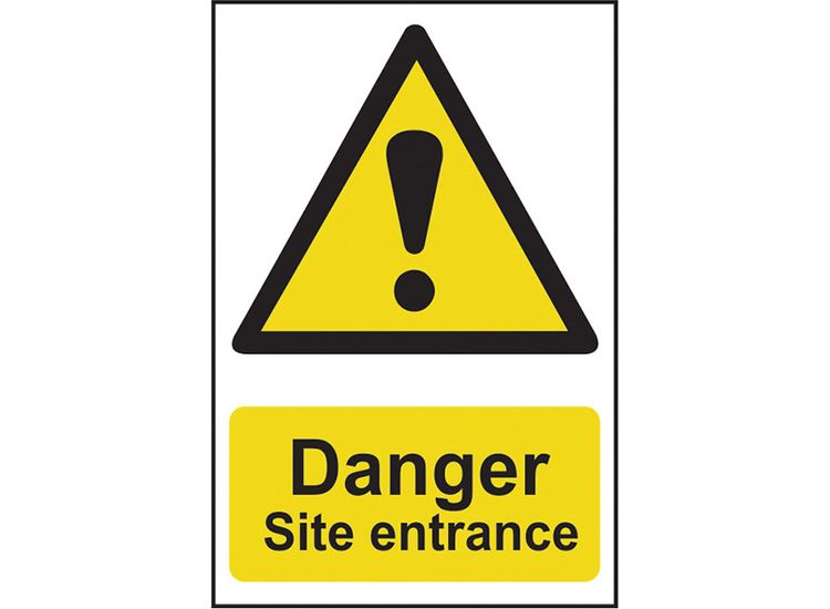 Scan Danger Site Entrance - PVC Sign 400 x 600mm