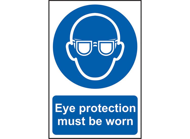 Scan Eye Protection Must Be Worn - PVC Sign 200 x 300mm