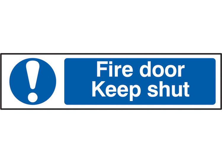 Scan Fire Door Keep Shut - PVC Sign 200 x 50mm
