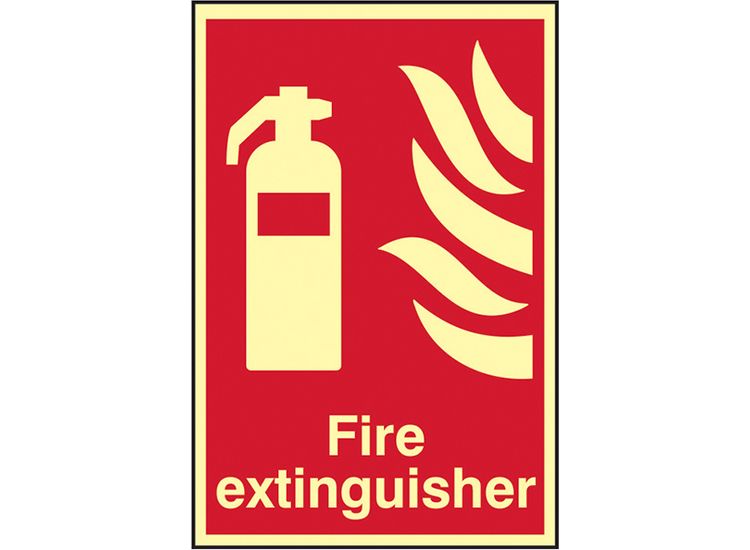Scan Fire Extinguisher Photoluminescent - 200 x 300mm