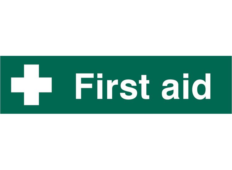 Scan First Aid - PVC Sign 200 x 50mm
