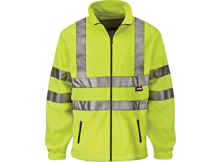 Scan Hi-Vis Yellow Full Zip Fleece