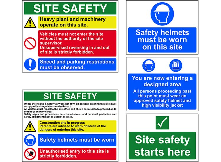 Scan PVC Construction Site Pack (5 signs)