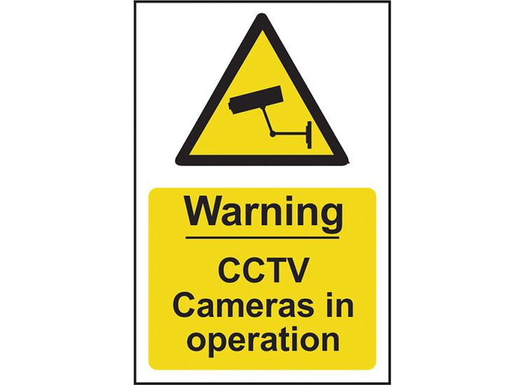 Scan Warning CCTV Cameras in Operation - PVC Sign 200 x 300mm