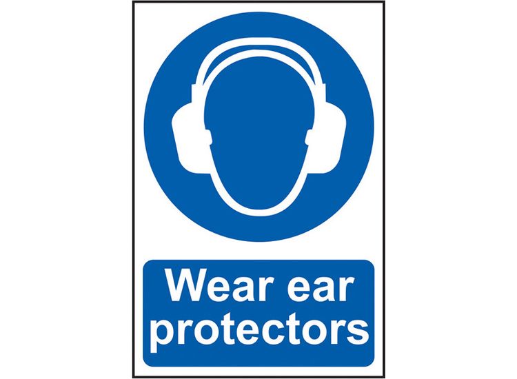 Scan Wear Ear Protectors - PVC Sign 200 x 300mm
