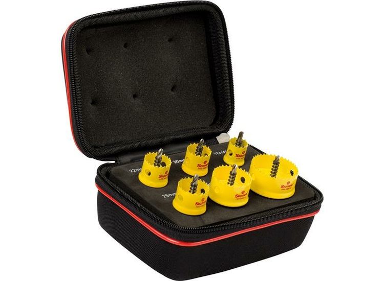 Starrett Cordless Smooth Cut Bi-Metal Holesaw Kit, 6 Piece