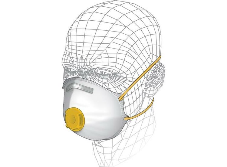 Vitrex Premium Valved Power Tool &amp; MDF Respirator P2