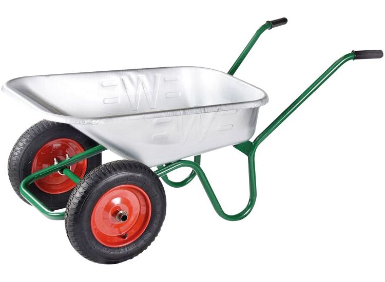 Walsall 90L Galvanised Windsor Twin Wheelbarrow