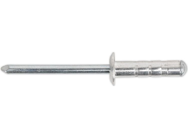Sealey RM4012S Aluminium Multi-Grip Rivet Standard Flange 4 x 12mm Pack of 200