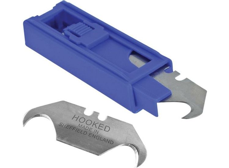 Faithfull Heavy-Duty Hooked Trimming Knife Blades (Pack 10)