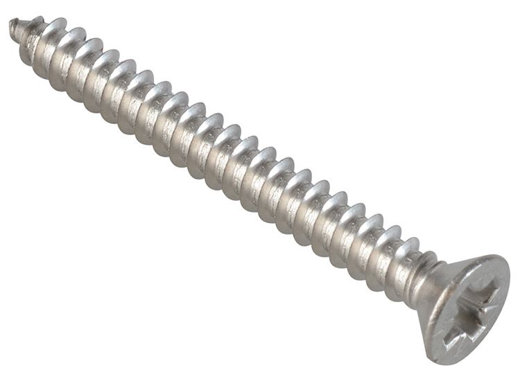 ForgeFix Self-Tapping Screws, Pozi, CSK, A2 Stainless Steel