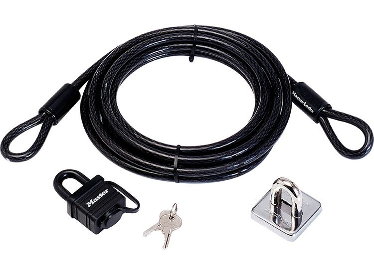 Master Lock Garden Security Kit with Lock Anchor &amp; Cable 4.5m