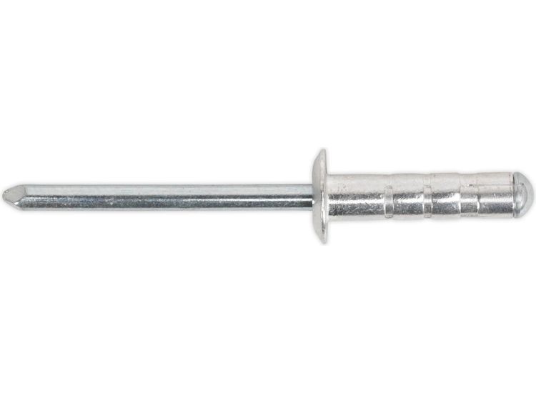 Sealey RM4827S Aluminium Multi-Grip Rivet Standard Flange 4.8 x 27mm Pack of 200