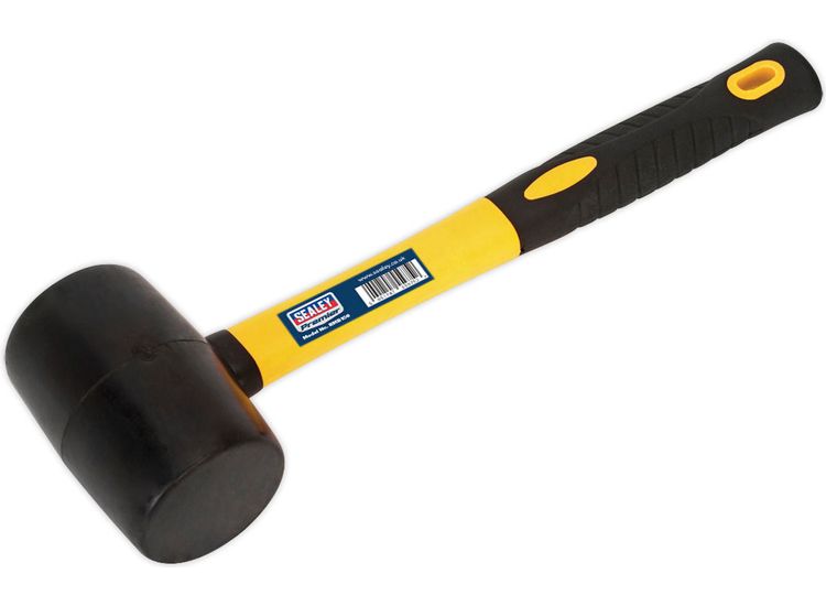 Sealey RMB100 Rubber Mallet 1lb Fibreglass Shaft