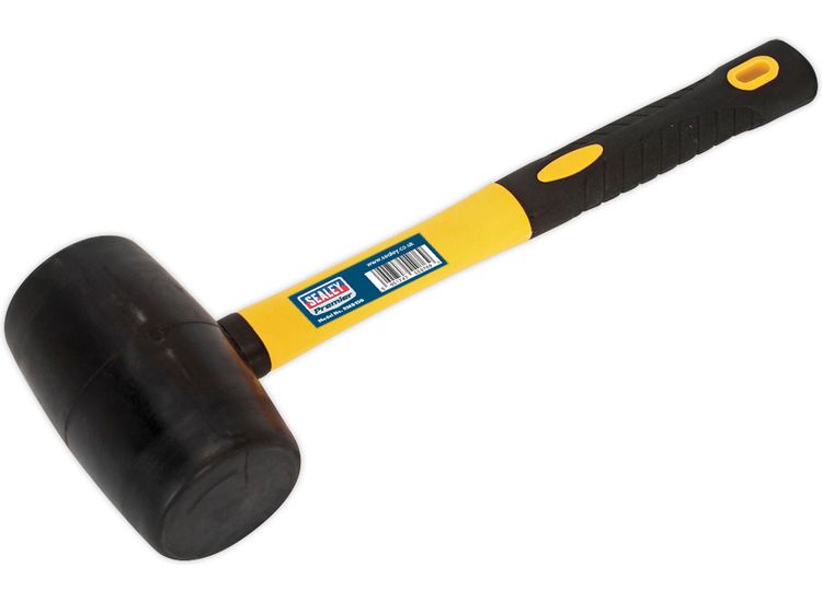 Sealey RMB150 Rubber Mallet 1.5lb Fibreglass Shaft