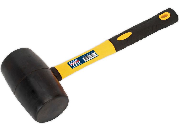 Sealey RMB200 Rubber Mallet 2lb Fibreglass Shaft