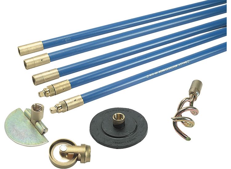 Bailey 1324 Lockfast 3/4in Drain Rod Set 4 Tools