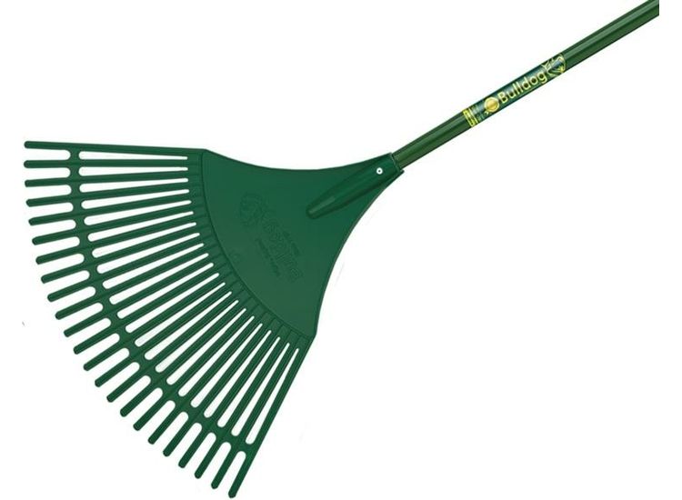 Bulldog Evergreen Plastic Leaf Rake Aluminium Shaft