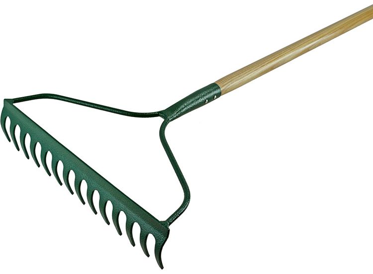 Faithfull Countryman Garden Rake 14 Flat Tines