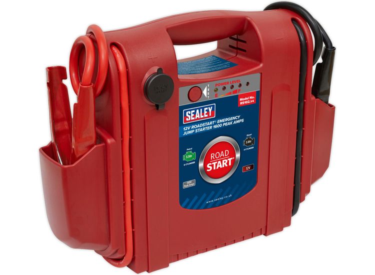 Sealey RS102 RoadStart&amp;reg; Emergency Jump Starter 12V 1600 Peak Amps