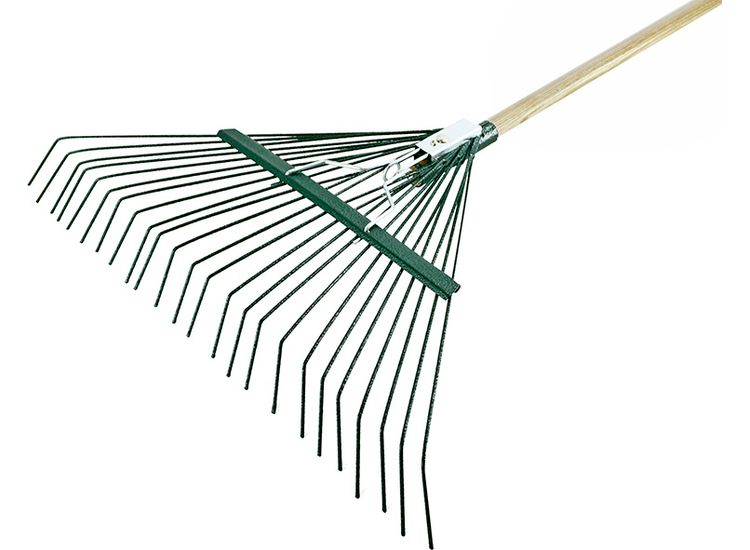 Faithfull Countryman Lawn Rake 24 Round Tines