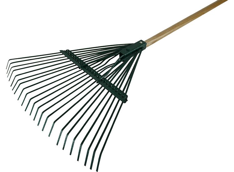Faithfull Countryman Leaf Rake 22 Flat Tines