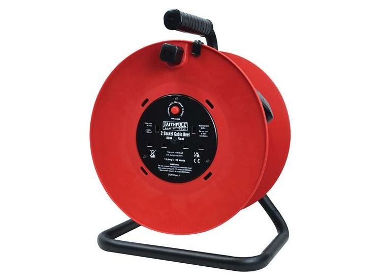 Faithfull Power Plus Open Drum Cable Reel