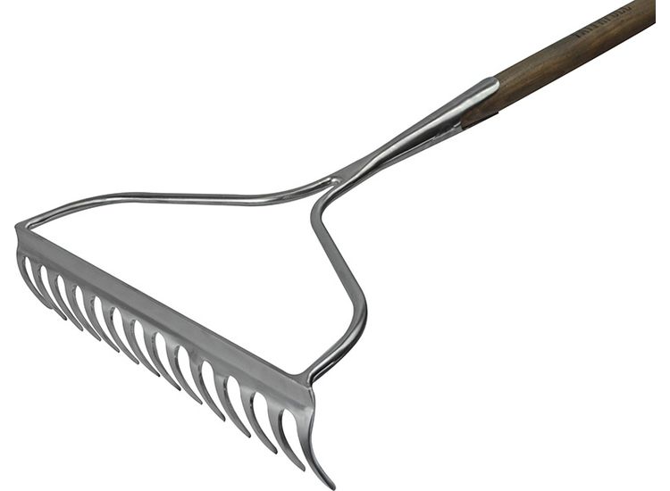 Faithfull Prestige Stainless Steel Garden Rake Ash Handle