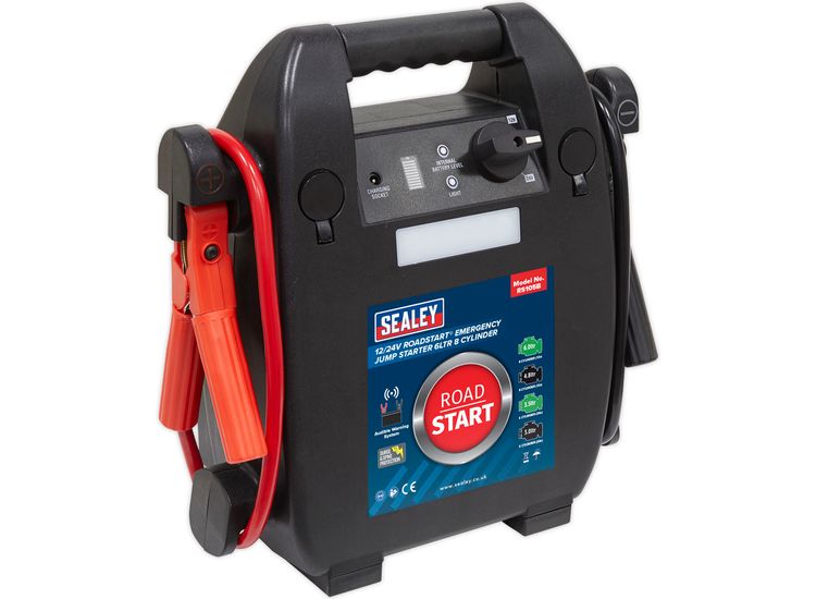 Sealey RS105B RoadStart&amp;reg; Emergency Jump Starter 12/24V 6ltr 8 Cylinder