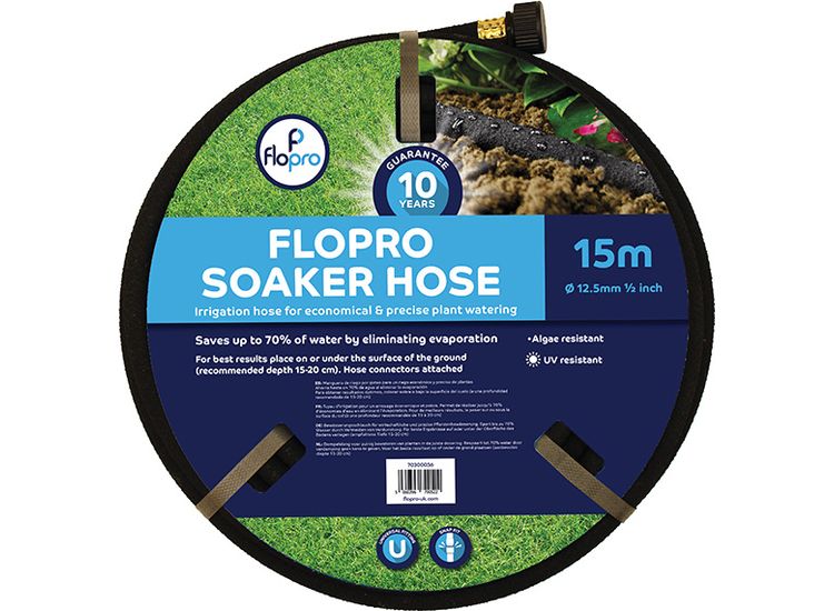 Flopro Soaker Hose 15m 12.5mm (1/2in) Diameter