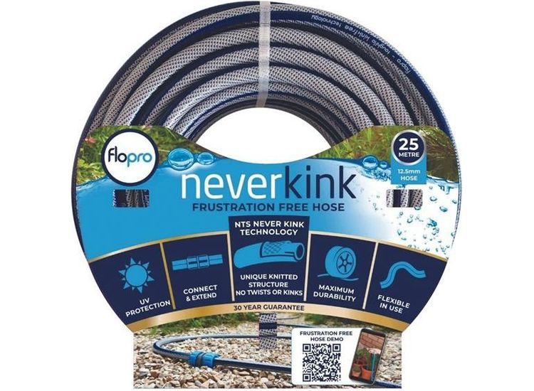 Flopro Never Kink Hose 25m + Coupling Connector