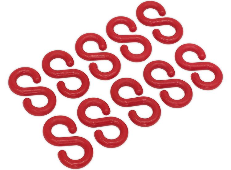 Sealey RSH10 Plastic Chain S-Hook Pack of 10