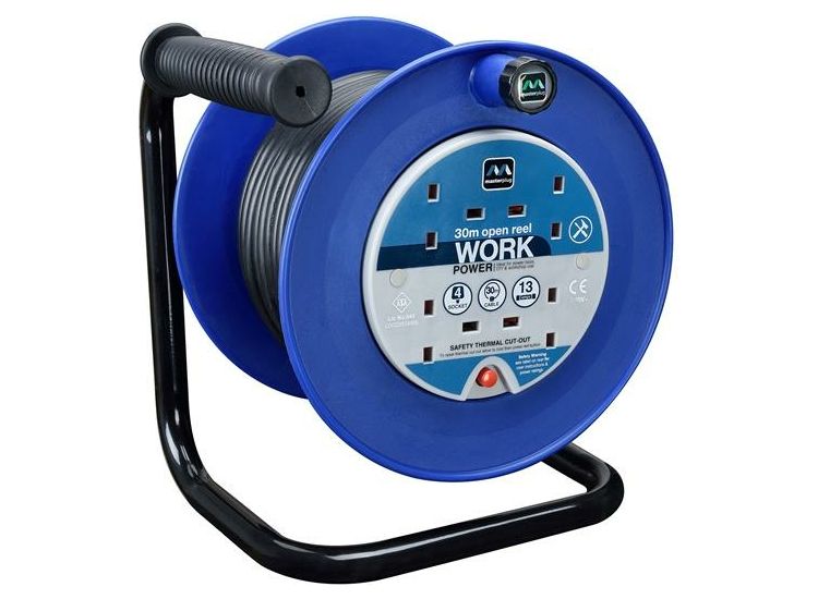 Masterplug Heavy-Duty Cable Reels 4 Socket