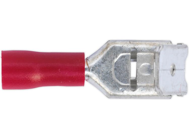 Sealey RT17 Piggy-Back Terminal 6.3mm Red Pack of 100