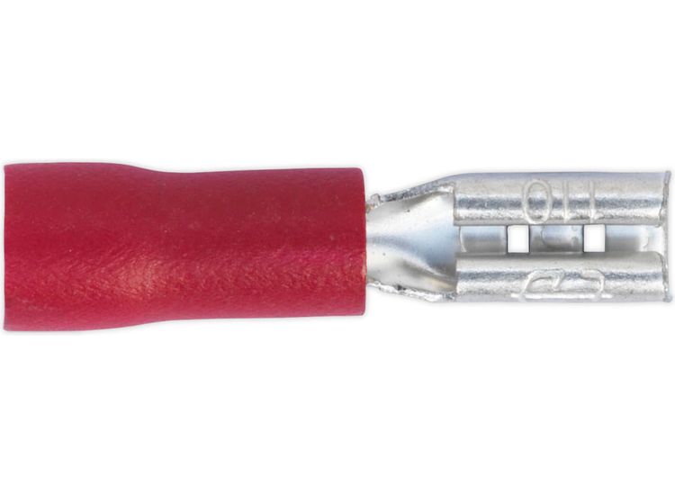 Sealey RT19 Push-On Terminal 2.8mm Female Red Pack of 100