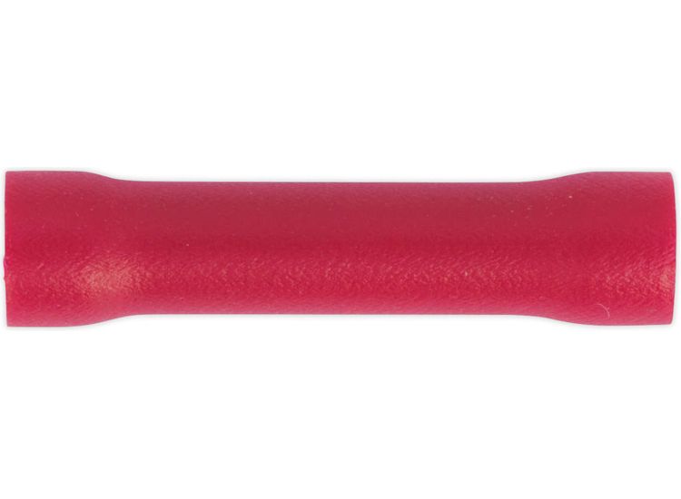 Sealey RT29 Butt Connector Terminal &amp;#8709;3.3mm Red Pack of 100