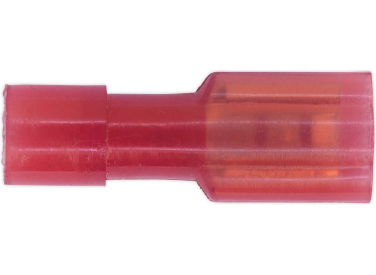 Sealey RT30 Fully Insulated Terminal 4.7mm Female Red Pack of 100
