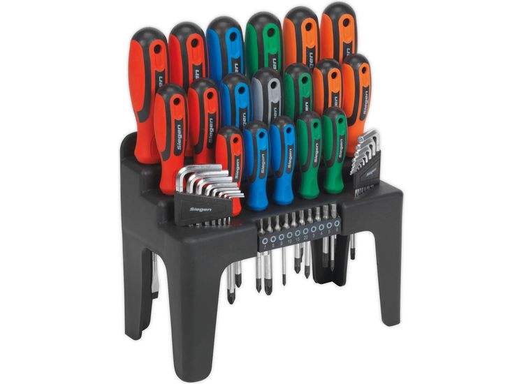 Sealey S01090 Screwdriver, Hex Key &amp; Bit Set 44pc