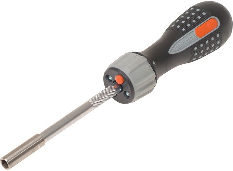 Bahco 808050L LED Ratchet Screwdriver &amp; 6 Bits
