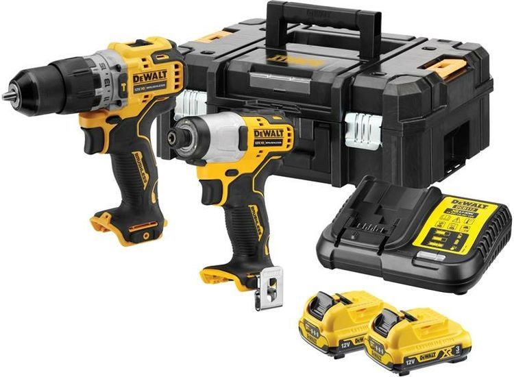 DEWALT DCK2111L2T XR Brushless Sub-Compact Twin Pack 12V 2 x 3.0Ah Li-ion